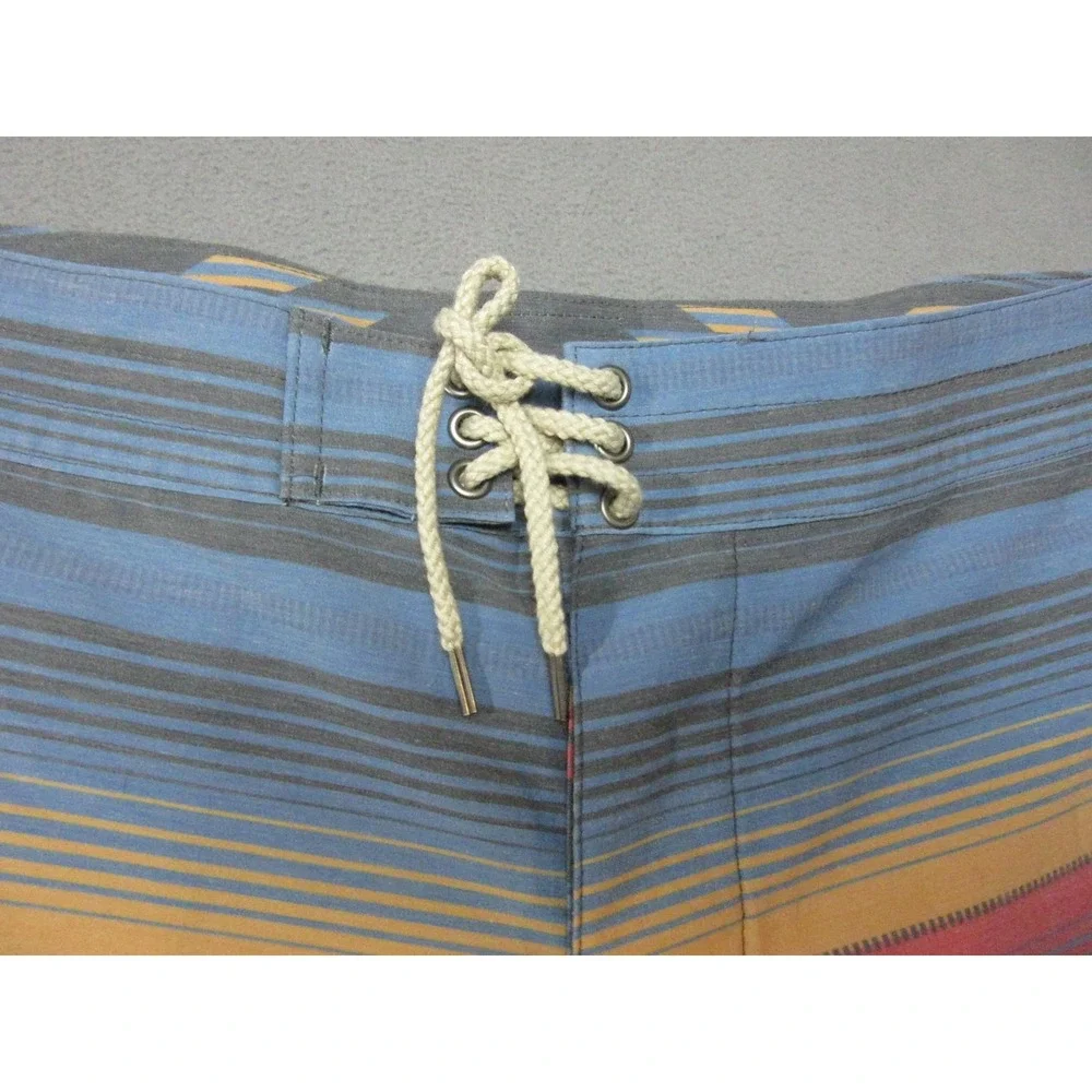 Faherty Board Shorts Mens Medium Multicolor Aztec Stripe Quick Dry Swim Trunks